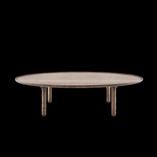 Mu coffee table houten salontafel donker eiken - 120 x 65 cm