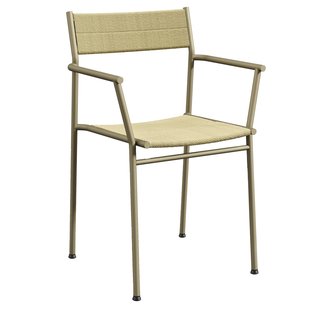 Northern Vev Stoel Met Armleuningen Grijs Beige/naturel Koord