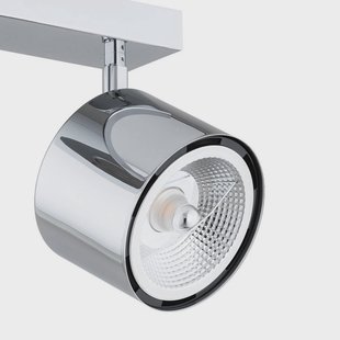 Argon Plafondspot Chloe, verstelbaar, 2-lamps, staal verchroomd