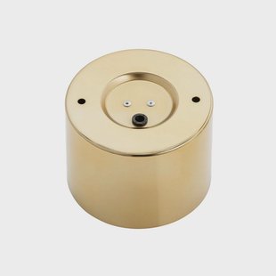 Argon Plafondspot Chloe vast, staal messingkleurig