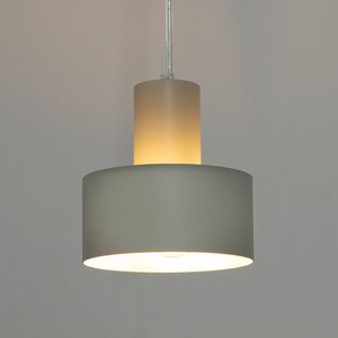 SIGMA Hanglamp Rif S, taupe, 1-lamp, Ø 15 cm, staal