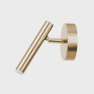 SIGMA Wandlamp Sopel, goud, 1-lamp, staal, G9, hoogte 15 cm