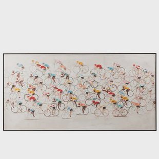 J-Line schilderij Wielrenners - canvas|verf - mix