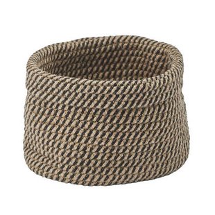 Rena Opbergmand Linen Small | Zwart | Beige | Katoen | Polyester