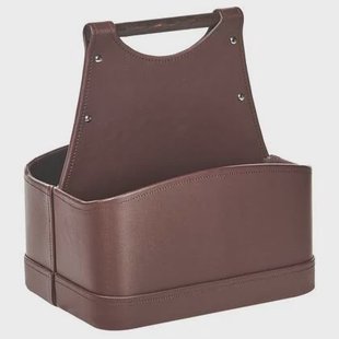 Beliani - URUK - Opbergmand - Bruin - Kunstleer
