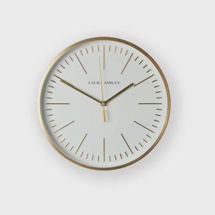 Laura Ashley Glenn Klok - Streep - 30,5x30,5cm - Goud