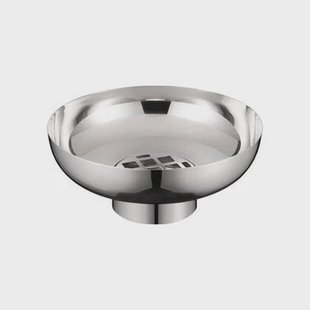 Miyabi Vaas Polished Laag | Grijs | Staal