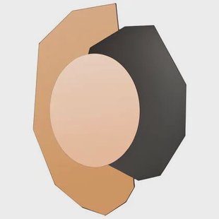 Beliani - TROYON - Wandspiegel - Roségoud - Glas