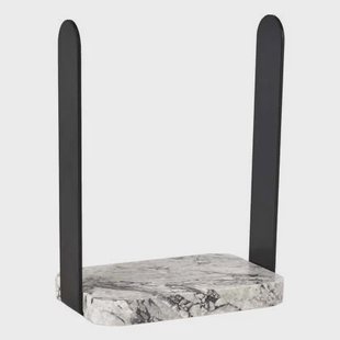 Nero Gastendoekhouder Alba | Zwart | Grijs | Natuursteen