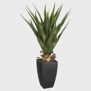Atmosphera Agave Rect Kunstplant - in pot van cement - 73 cm Atmosphera Agave Rect Kunstplant - in pot van cement - 73 cm