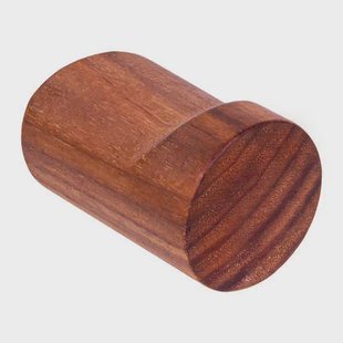 QUVIO Wandkapstok - Hout - donkerbruin