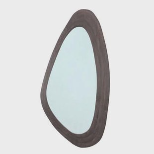PTMD Santin Brown Mango Wood Organic Triangle Mirror