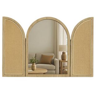 MISOU Bali Wandspiegel Shutter Spiegel Hout 40x50cm Woondecoratie V...