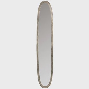 J-Line spiegel Antiek Ovaal - aluminium|glas - grijs - large - 179.5