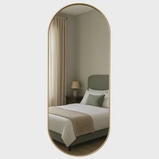 MISOU Wandspiegel Goud Ovale Spiegel Woondecoratie Wanddecoratie Ba... MISOU Wandspiegel Goud Ovale Spiegel Woondecoratie Wanddecoratie Ba...