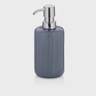 Zeepdispenser, 0.35 L, Keramiek, Rook Blauw - Kela | Ava
