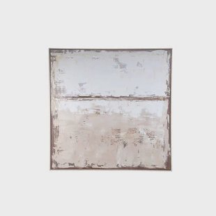 PTMD Asante Natural Canvas Paint Wallpanel Square Frame