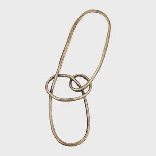 PTMD Wun Brass Casted Alu Knot Wall Decoration Oval