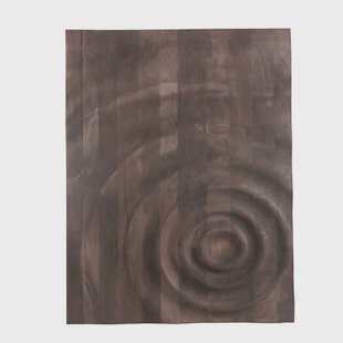 PTMD Mattin Brown Mango Wood Circle Wall Panel Rect