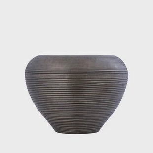 PTMD Dineo Antique Brass Sheet Alu Bombey Pot S