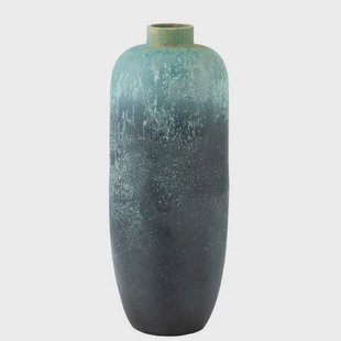 J-Line vaas Vintage - keramiek - azuur - large - 93 cm hoog