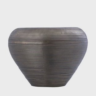 PTMD Dineo Antique Brass Sheet Alu Bombey Pot L