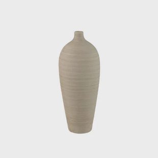 PTMD Cavinn Beige Matt Ceramic Bottle Vase M