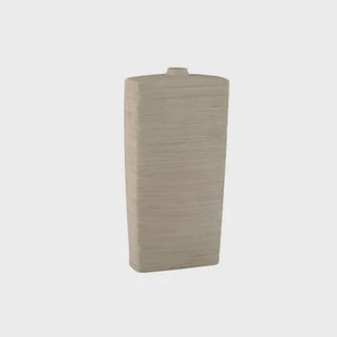 PTMD Janettee Beige Rectangle Shaped Ceramic Bottle L