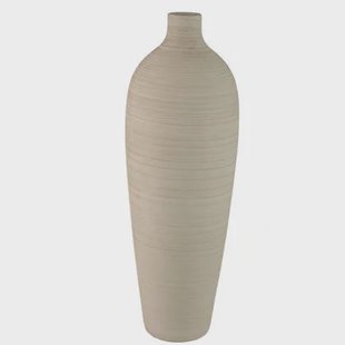 PTMD Cavinn Beige Matt Ceramic Bottle Vase XL