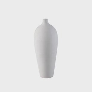 PTMD Cavinn White Matt Ceramic Bottle Vase M
