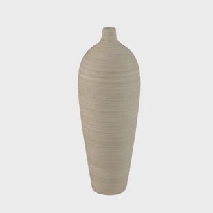 PTMD Cavinn Beige Matt Ceramic Bottle Vase L