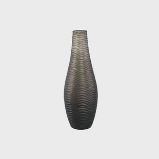 PTMD Elichi Brown Round Glass Vase High Small PTMD Elichi Brown Round Glass Vase High Small