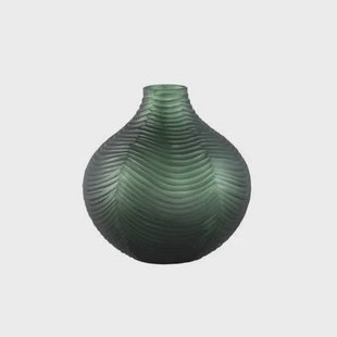 PTMD Elichi Green Round Glass Vase Bulb