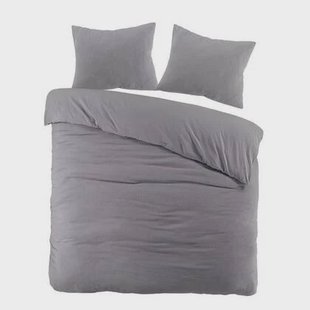 Papillon Dekbedovertrek Mousseline Katoen Rome - grijs