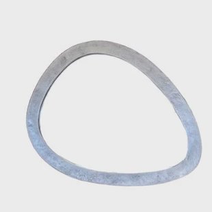 Benoa Esther Large Nickel Egg-shaped Mirror 60 cm