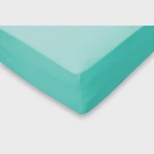 Eleganzzz Hoeslaken Jersey Katoen Stretch 35cm Hoge Hoek - aqua