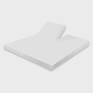 Eleganzzz Splittopper Hoeslaken Jersey Katoen Stretch - wit