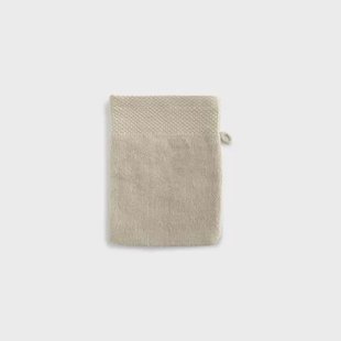 LINNICK Diamond Velours Washand 100% Katoen 16x21cm - sand - Set van 6