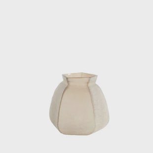 Light&living Vaas 26,5x25,5x27 cm VELIKO glas licht bruin