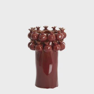Light&living Vaas deco Ø20x29,5 cm POMEGRANATE keramiek bordeaux
