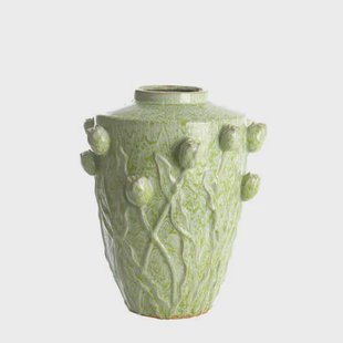 Light&living Vaas deco Ø38x45 cm JUANA keramiek mint groen