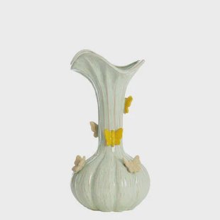 Light & Living - Vaas BUTTERFLY - Ø23x44cm - Groen