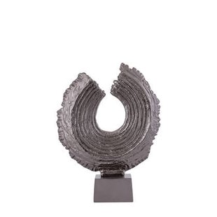PTMD Apolline Bronze Round Casted Alu Statue On Base S