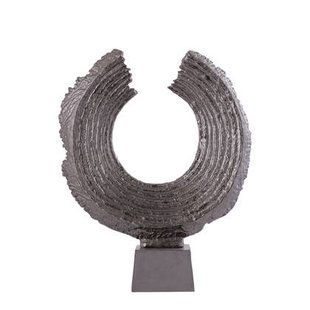 PTMD Apolline Bronze Round Casted Alu Statue On Base L