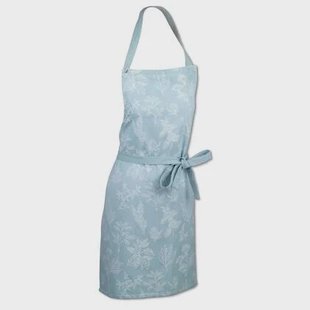 Kookschort, Keukenschort, Set van 2 Stuks, Katoen, IJs Blauw, 80 x 67