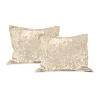 LINNICK Velvet Kussensloop - beige 60x70cm - Set van 2