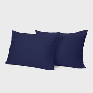 Eleganzzz Kussensloop Hotelsluiting flanel blauw