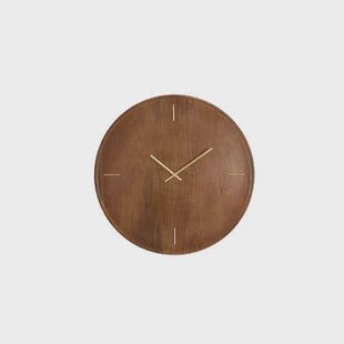 Light & Living Light&living Klok Ø56 cm VETI mango hout bruin+goud