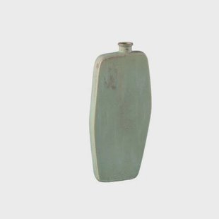 PTMD Amalie Green Round Ceramic Bottle L