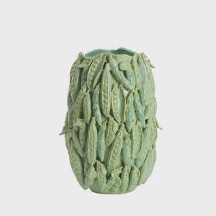 Light&living Vaas deco 31,5x30,5x45 cm FABA keramiek mint groen